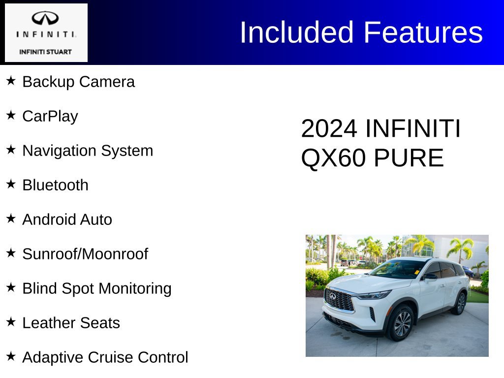 Certified 2024 INFINITI QX60 Pure FWD image 2