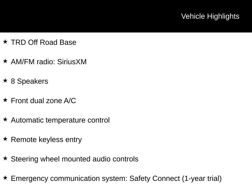 New 2025 Toyota 4Runner TRD Off-Road