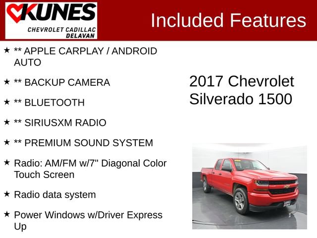 Used 2017 Chevrolet Silverado 1500 Custom w/ Custom Convenience Package AWD/4WD image 3