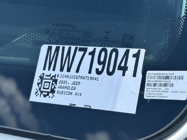 Used 2021 Jeep Wrangler Rubicon AWD/4WD image 30