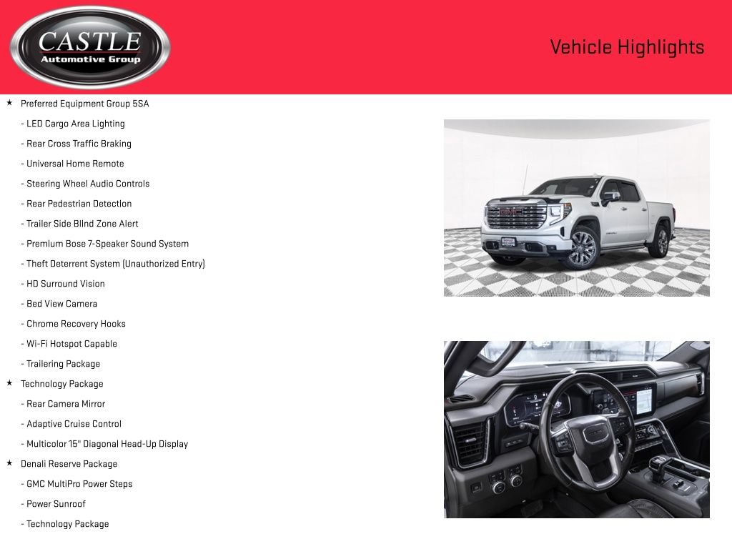 Used 2023 GMC Sierra 1500 Denali w/ Denali Reserve Package AWD/4WD image 12