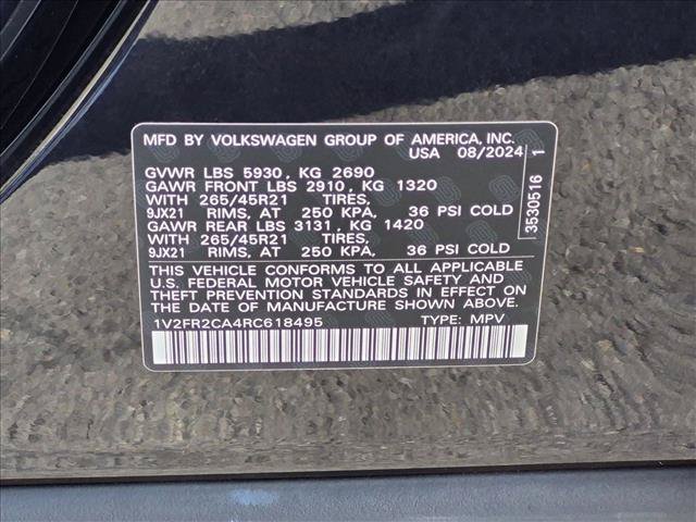 Used 2024 Volkswagen Atlas SEL Premium R-Line AWD/4WD image 28