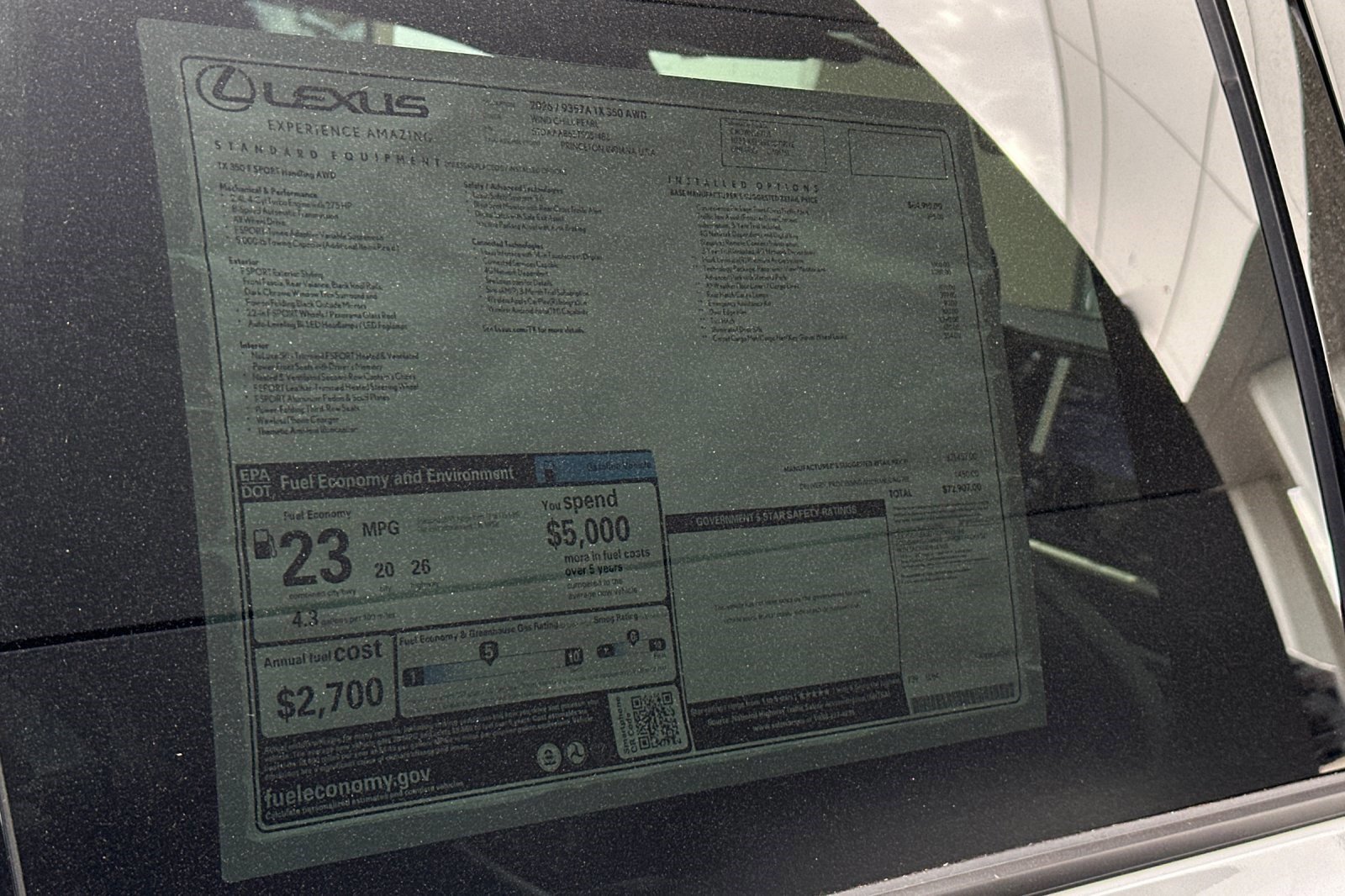 New 2026 Lexus TX 350 AWD image 30