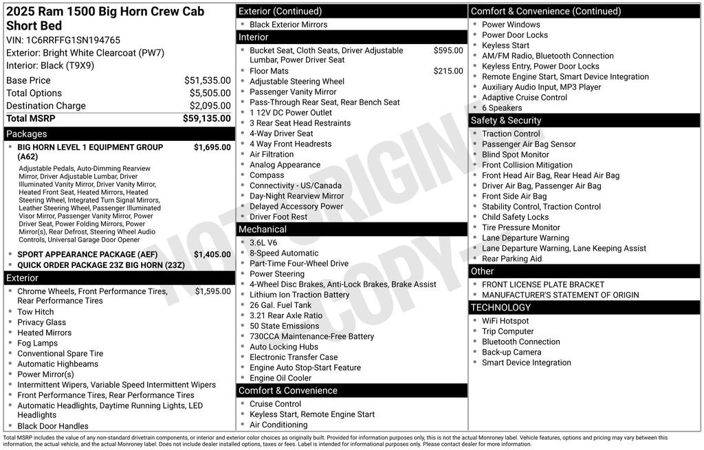Used 2025 RAM 1500 Big Horn AWD/4WD image 34
