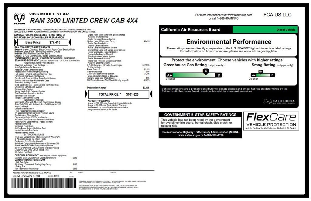 Certified 2026 RAM 3500 Limited AWD/4WD image 3