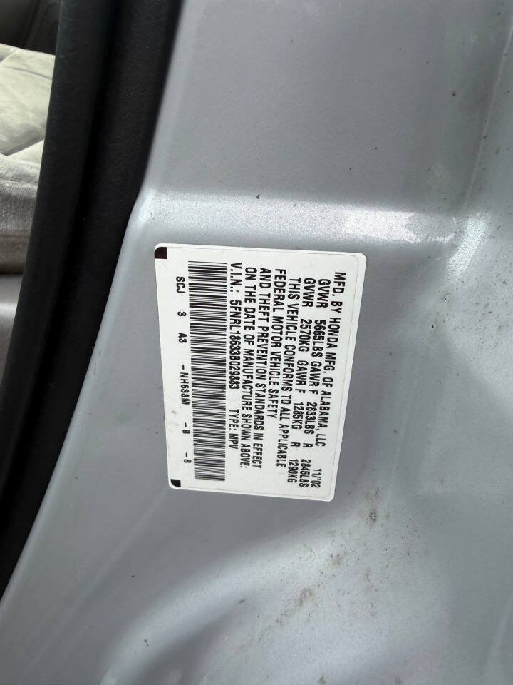 Used 2003 Honda Odyssey EX image 2