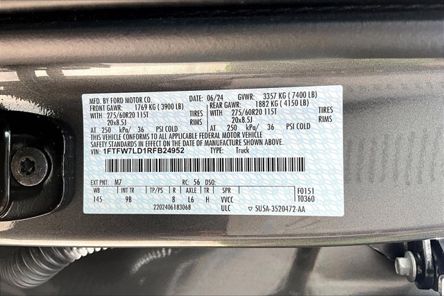 Used 2024 Ford F150 Platinum w/ Equipment Group 702A High AWD/4WD image 19
