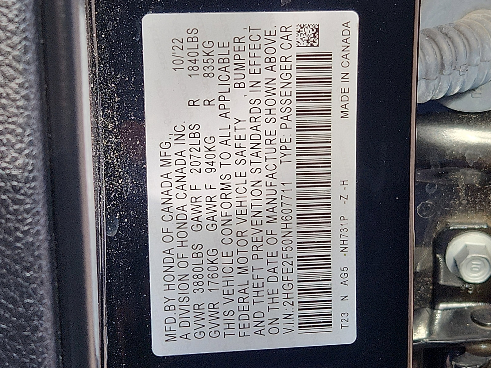 Certified 2022 Honda Civic Sport image 27