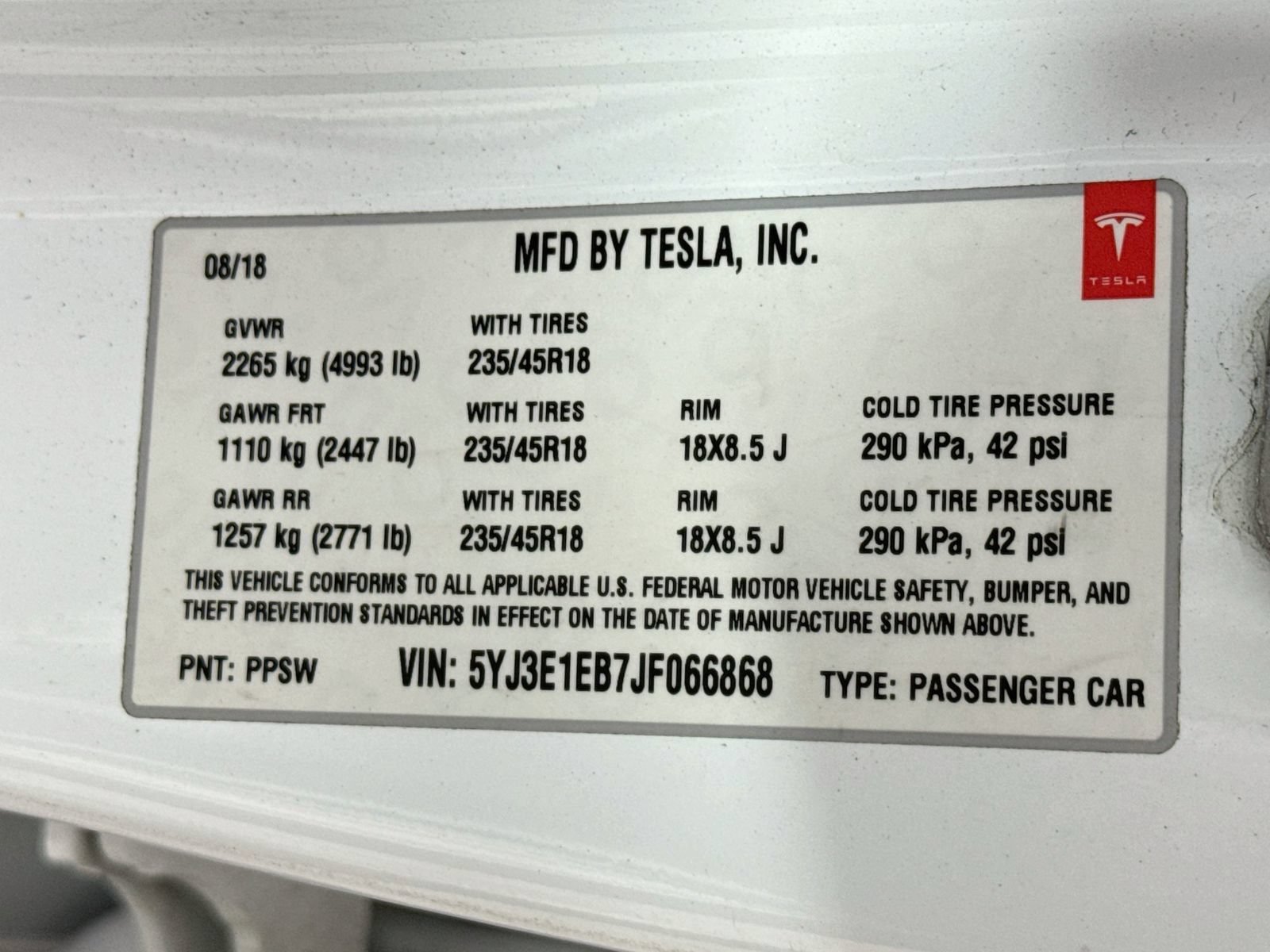 Used 2018 Tesla Model 3 Performance AWD/4WD image 28