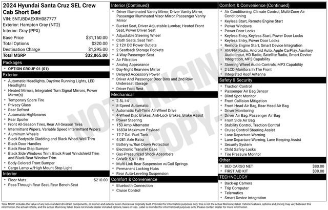 Used 2024 Hyundai Santa Cruz SEL image 36
