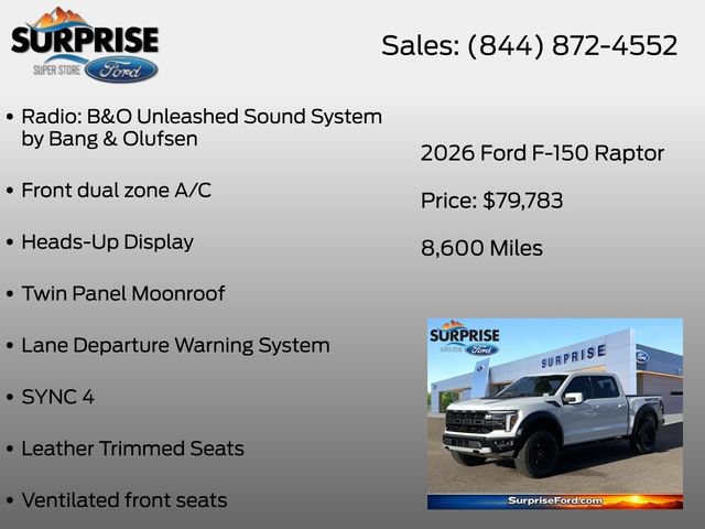 Certified 2026 Ford F150 Raptor AWD/4WD image 20