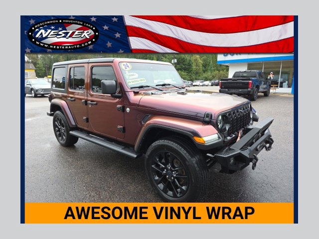 Used 2024 Jeep Wrangler Unlimited Sahara w/ Technology Group AWD/4WD image 1