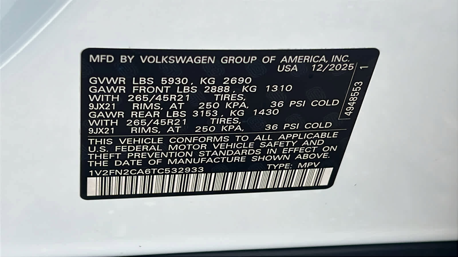 New 2026 Volkswagen Atlas SEL Premium R-Line image 30