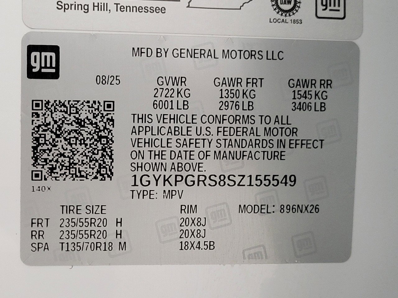 Certified 2025 Cadillac XT6 Sport w/ LPO, Floor Liner Package image 31