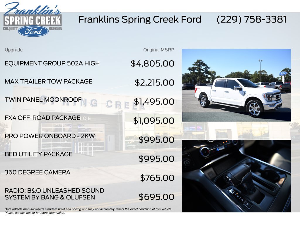 Used 2023 Ford F150 Lariat w/ Equipment Group 502A High AWD/4WD image 5