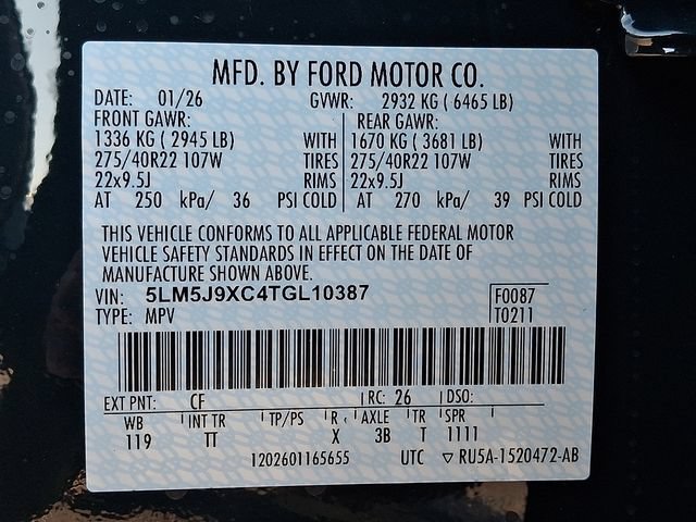 New 2026 Lincoln Aviator Black Label w/ Dynamic Handling Package AWD/4WD image 10