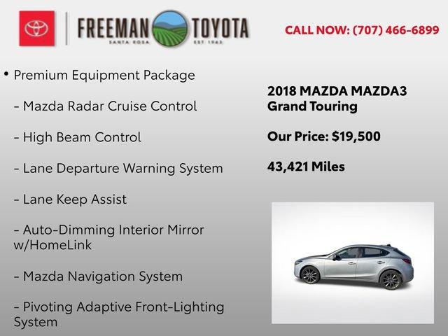 Used 2018 MAZDA MAZDA3 Grand Touring w/ Premium Equipment Package image 5