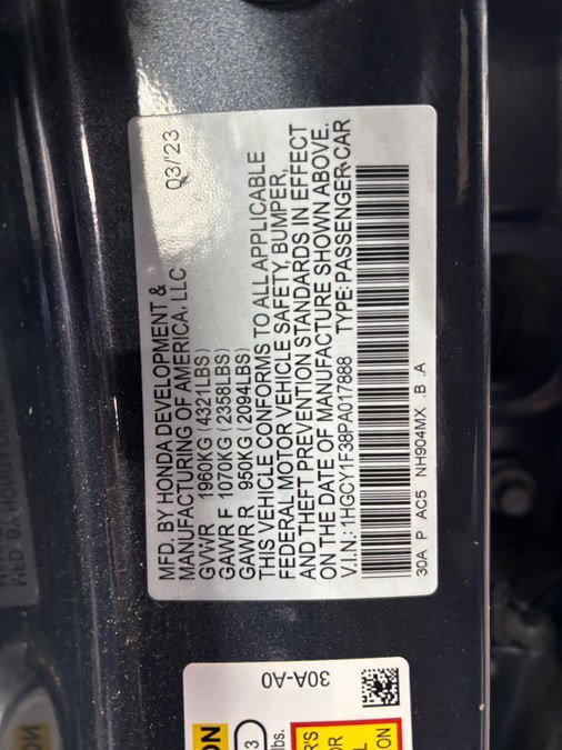 Used 2023 Honda Accord EX image 37