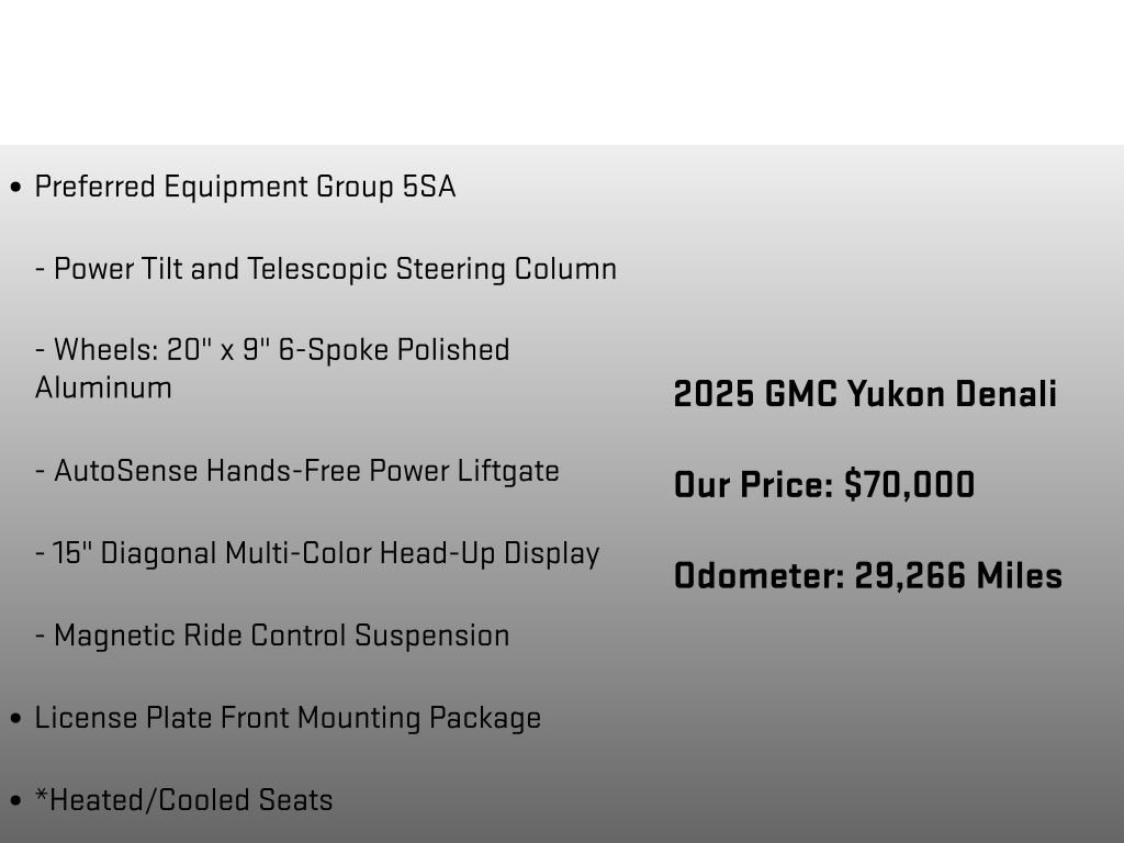 Used 2025 GMC Yukon Denali image 12
