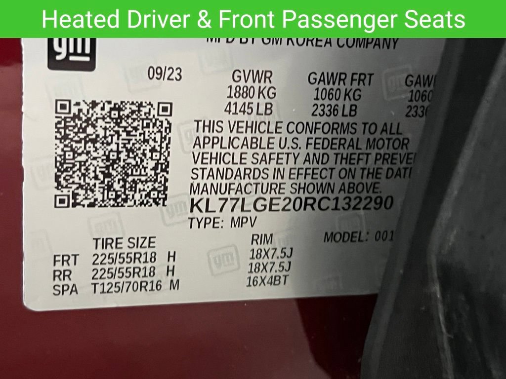 Certified 2024 Chevrolet Trax RS w/ Driver Confidence Package FWD image 34