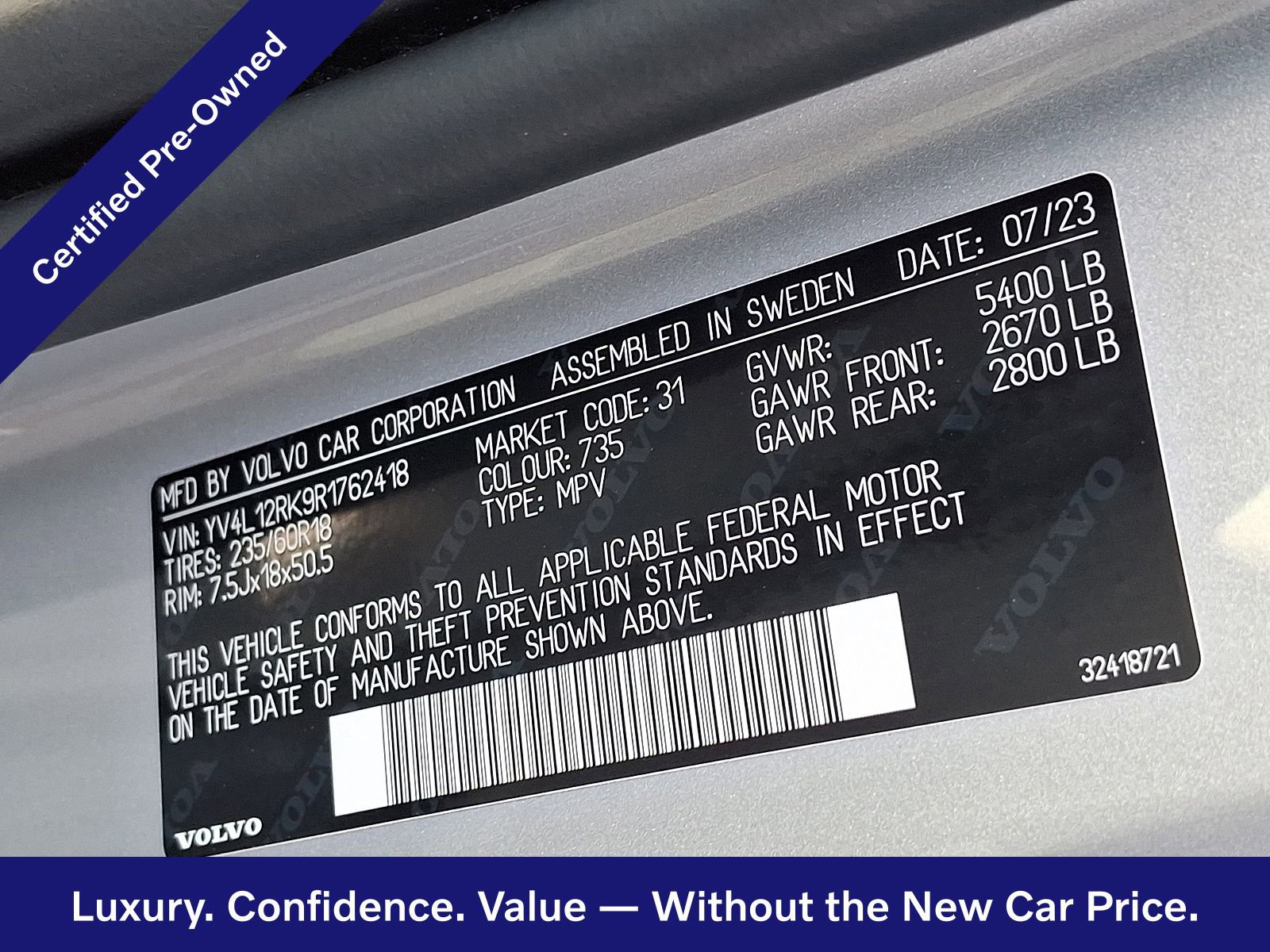 Certified 2024 Volvo XC60 B5 Core w/ Climate Package AWD/4WD image 28