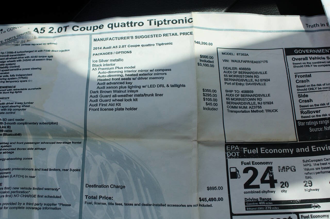 Used 2014 Audi A5 2.0T Premium Plus w/ Premium Plus Package image 26