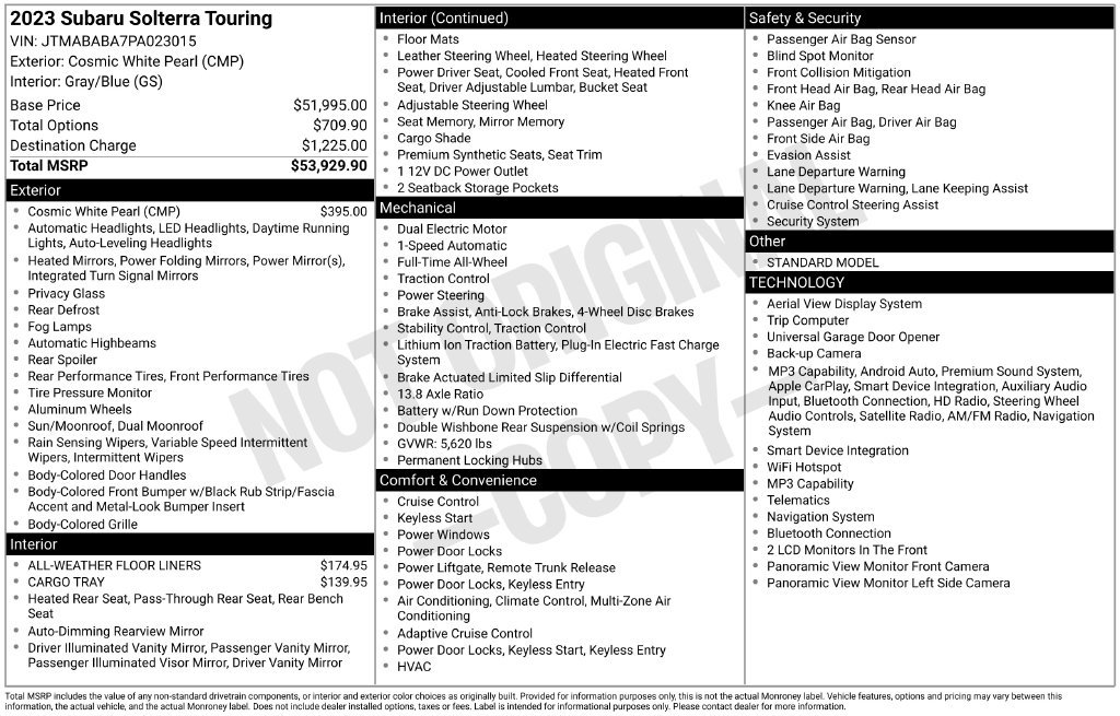Certified 2023 Subaru Solterra AWD image 6