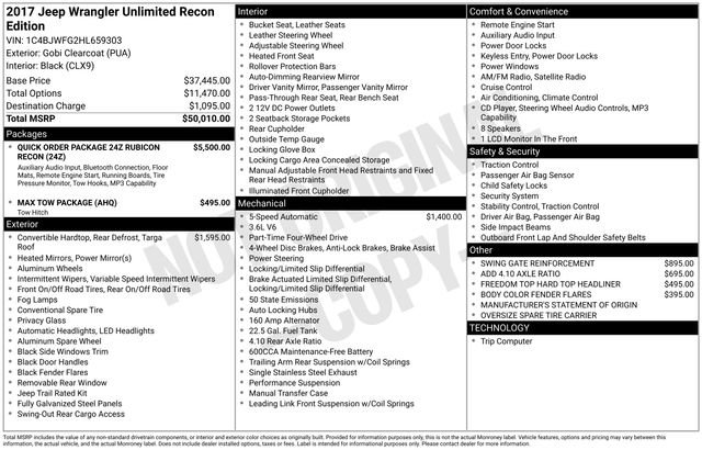 Used 2017 Jeep Wrangler Unlimited Rubicon image 13