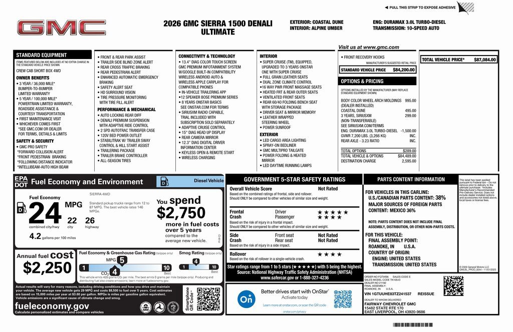 New 2026 GMC Sierra 1500 Denali Ultimate image 4