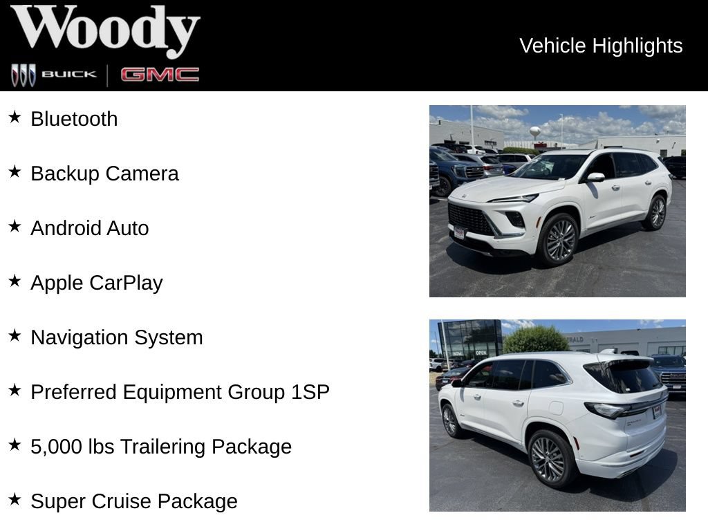 Certified 2025 Buick Enclave Avenir w/ Super Cruise Package AWD/4WD image 3