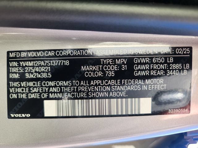 Certified 2025 Volvo XC90 B5 Core w/ Climate Package AWD/4WD image 26