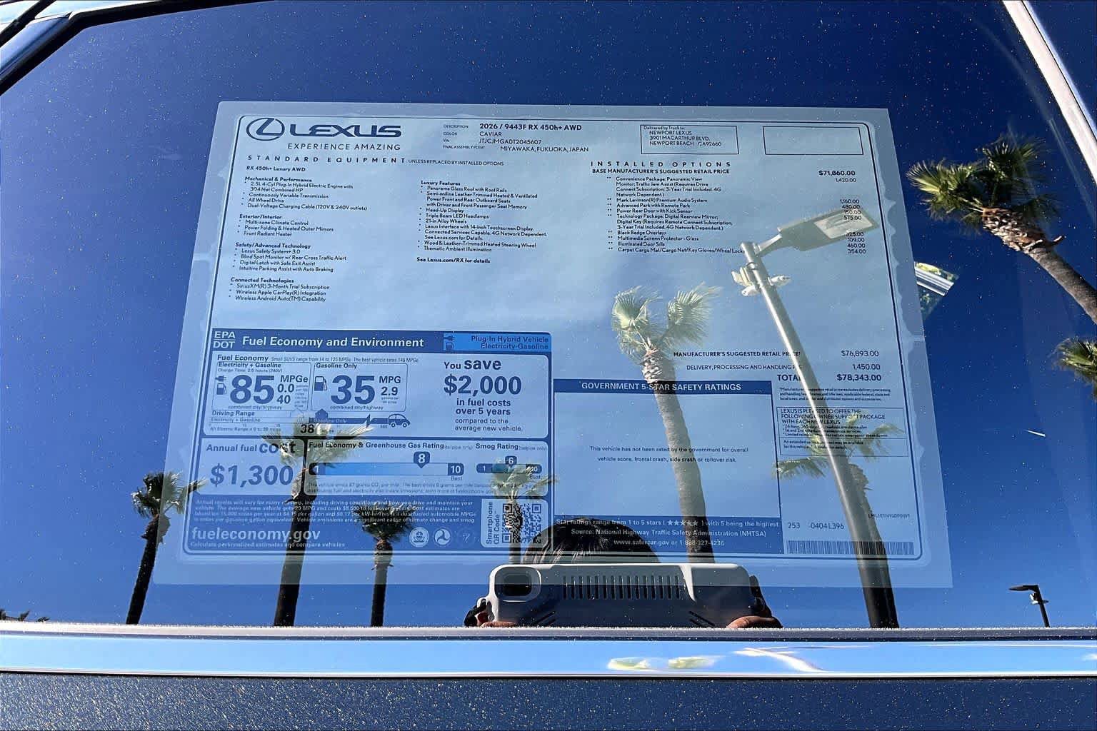 New 2026 Lexus RX 450h Luxury AWD/4WD image 22