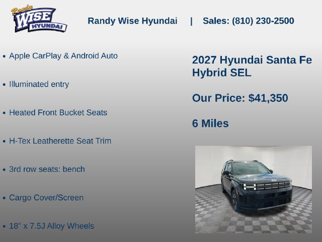 New 2027 Hyundai Santa Fe SEL AWD/4WD image 15