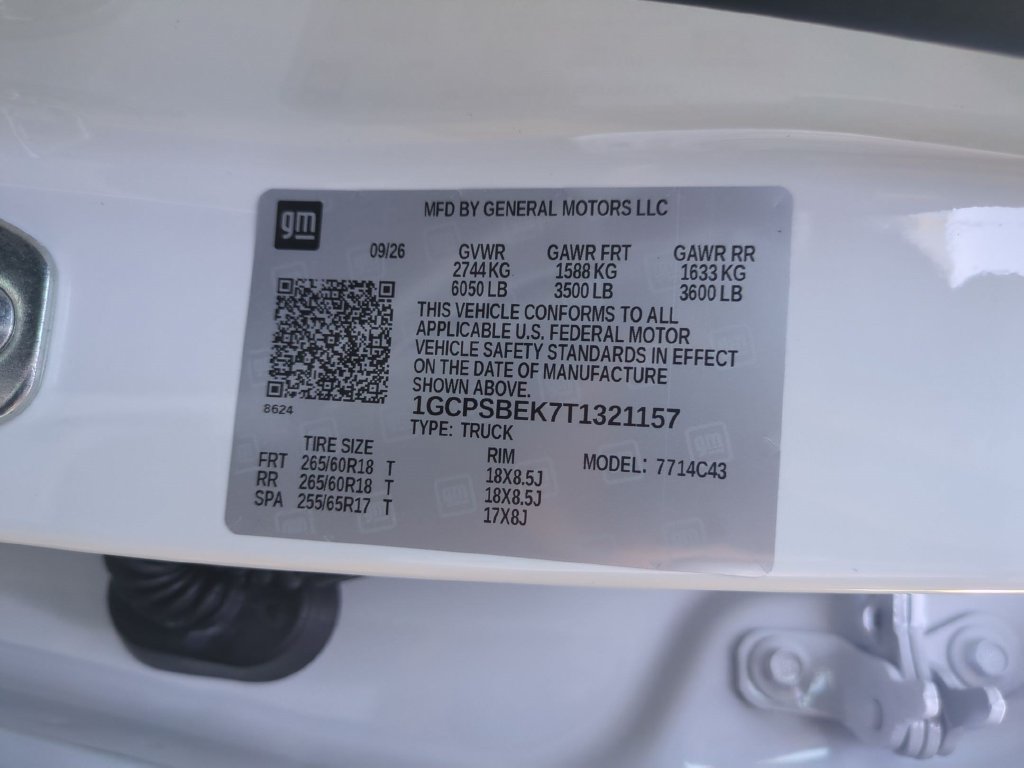 New 2026 Chevrolet Colorado W/T w/ WT Custom Package RWD image 36