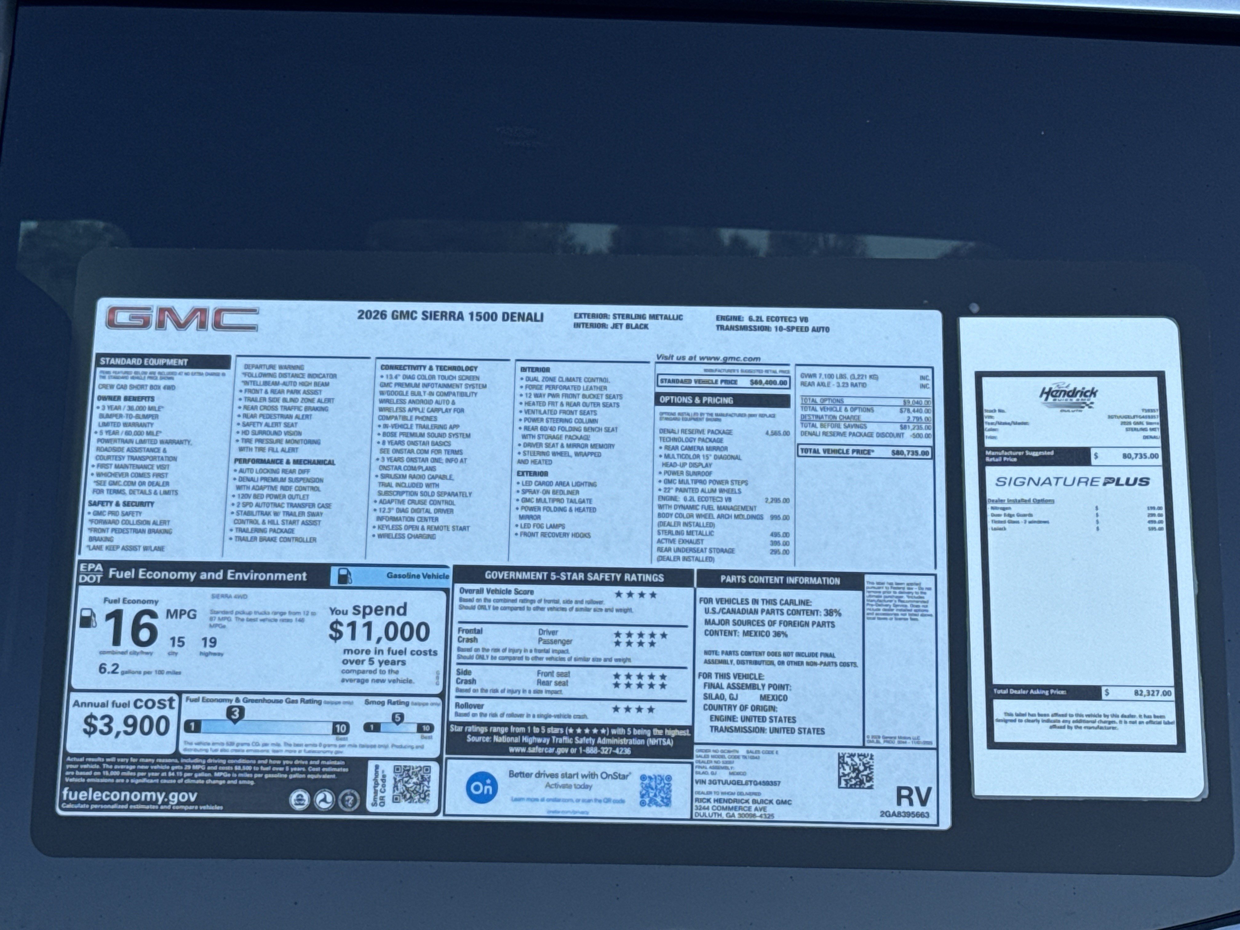 New 2026 GMC Sierra 1500 Denali w/ Denali Reserve Package AWD/4WD image 37