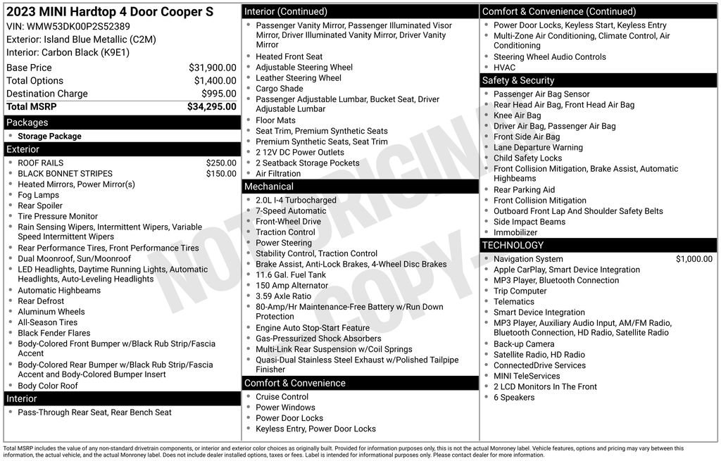 Certified 2023 MINI Cooper S FWD image 39