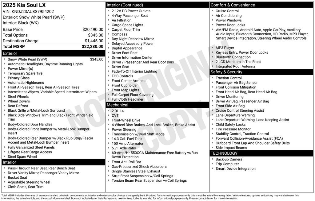 Certified 2025 Kia Soul LX image 10
