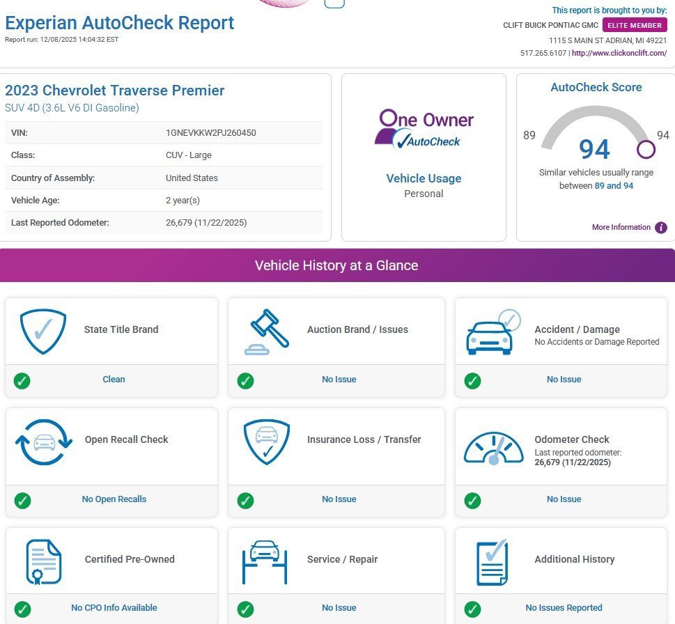 Certified 2023 Chevrolet Traverse Premier image 3