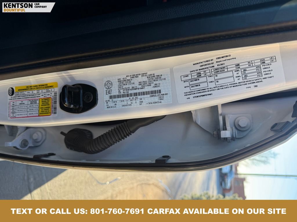 Used 2021 Ford F150 Lariat w/ Equipment Group 502A High image 37