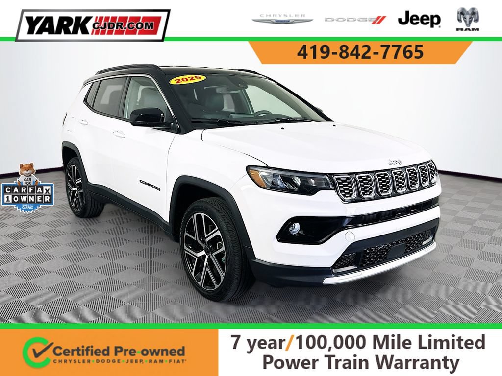 Certified 2025 Jeep Compass Limited AWD/4WD image 1