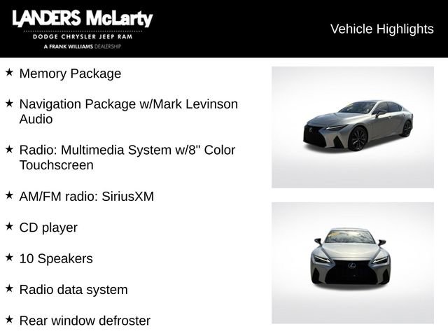 Used 2022 Lexus IS 350 F Sport RWD image 5
