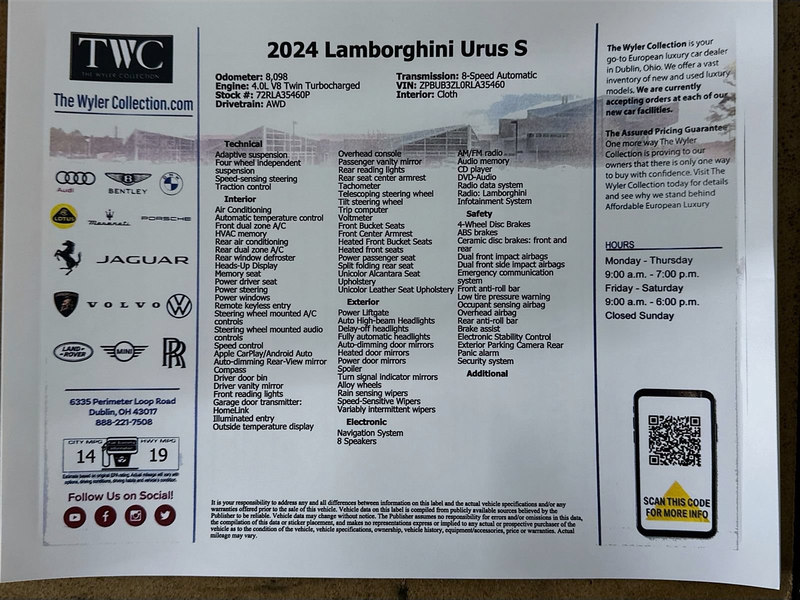 Used 2024 Lamborghini Urus S AWD/4WD image 51