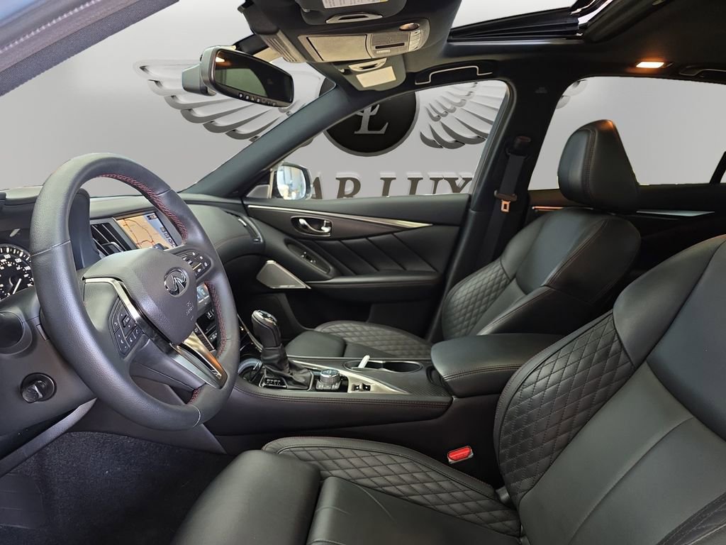 Used 2022 INFINITI Q50 Red Sport 400 w/ Carbon Fiber Package image 9