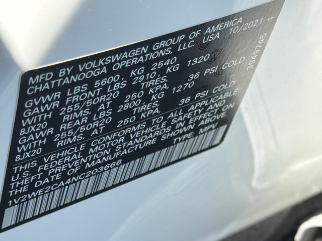 Used 2022 Volkswagen Atlas Cross Sport SE FWD image 31