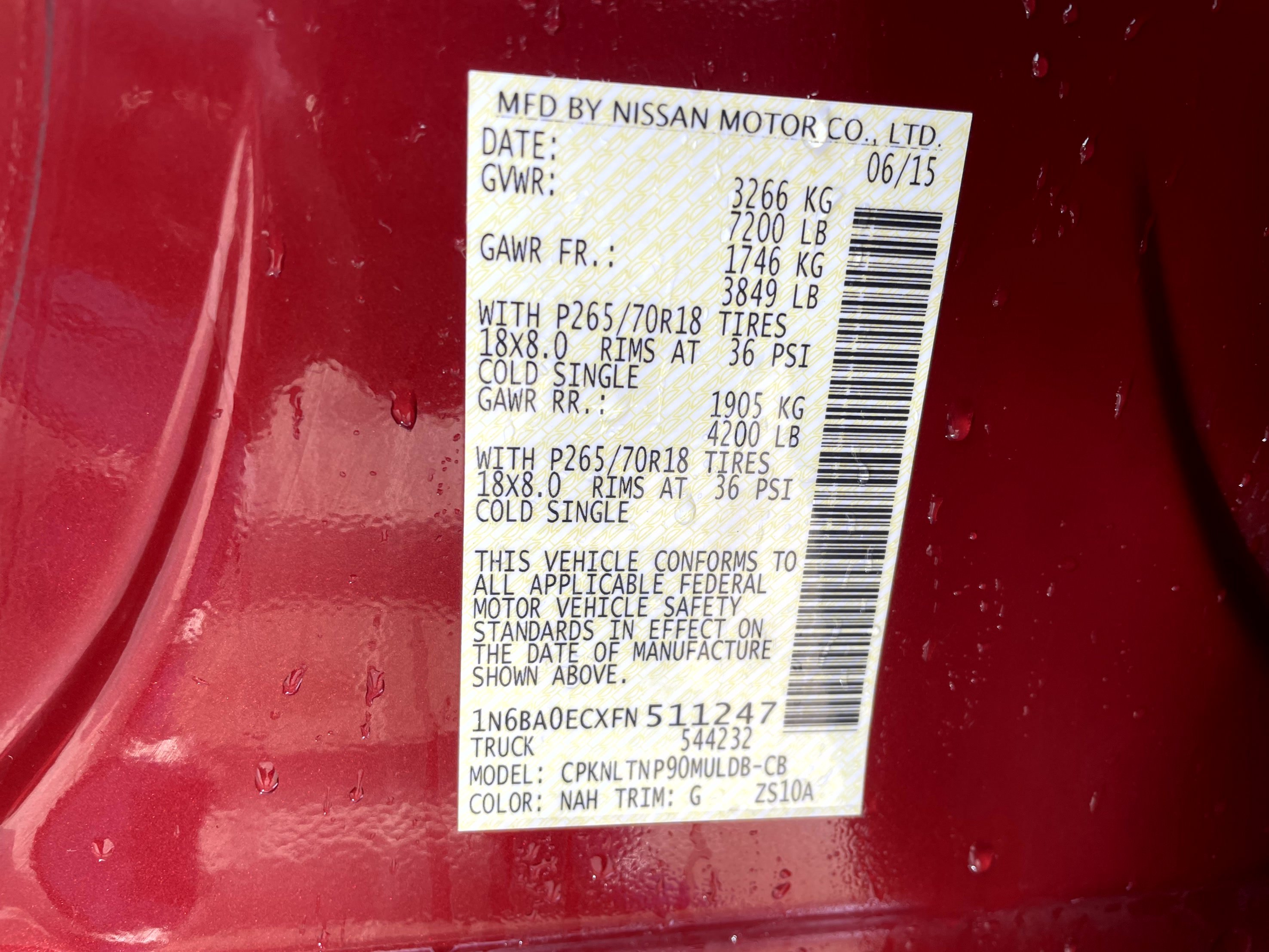 Used 2015 Nissan Titan SV w/ SV Value Truck Package image 23