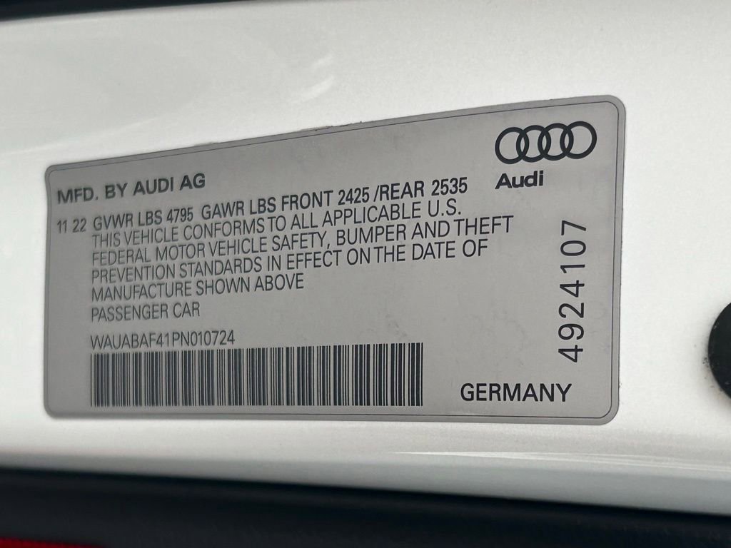 Used 2023 Audi A4 2.0T Premium w/ Convenience Package image 70