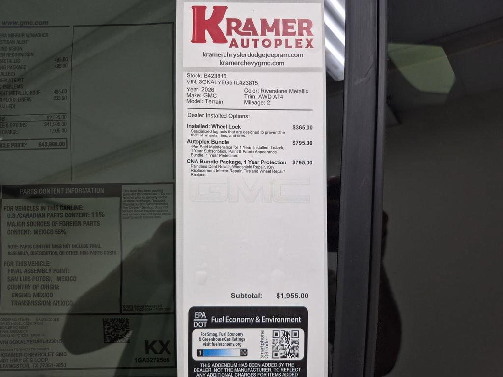 New 2026 GMC Terrain AT4 w/ Technology Package II AWD/4WD image 35