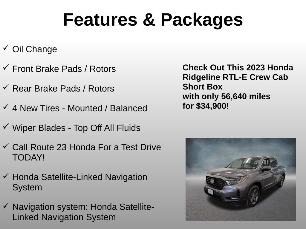 Used 2023 Honda Ridgeline RTL-E image 4