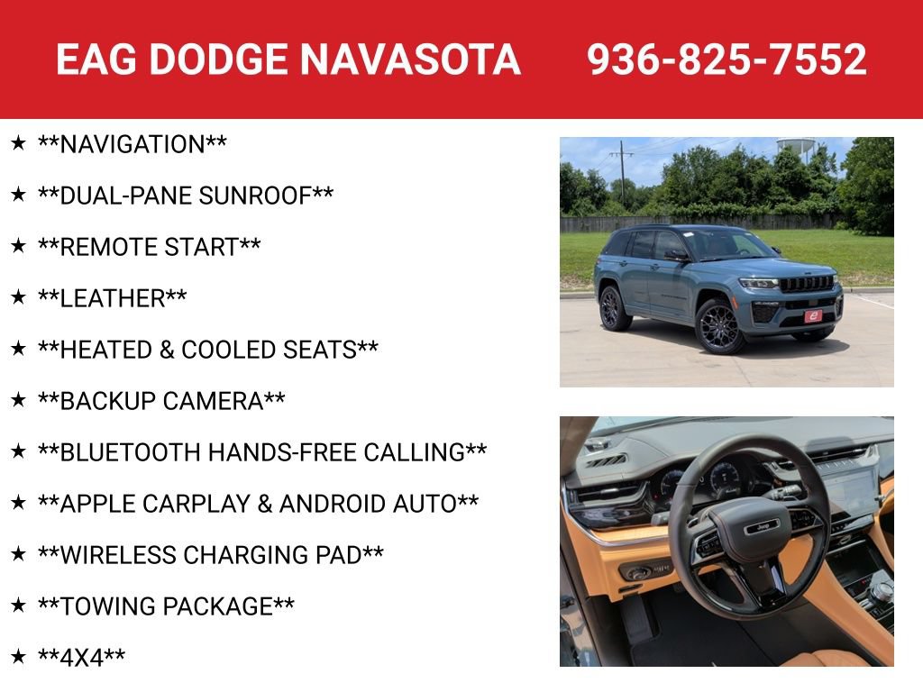 New 2026 Jeep Grand Cherokee Summit w/ Obsidian Package AWD/4WD image 4