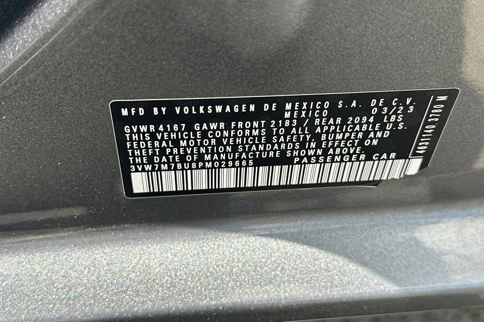 Used 2023 Volkswagen Jetta SE w/ Panoramic Sunroof Package FWD image 27